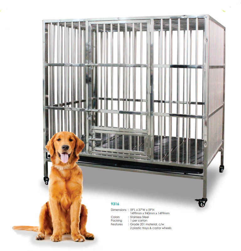 Stainless Dog Cage SSC9316 201 Material