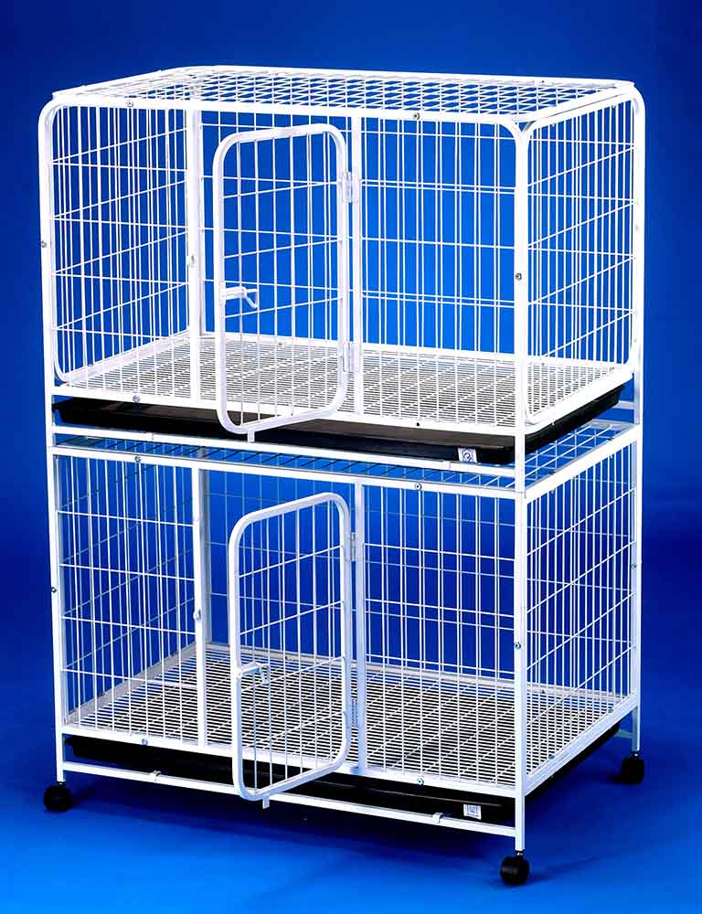 Steel Dog Cage D2322 Double Storey