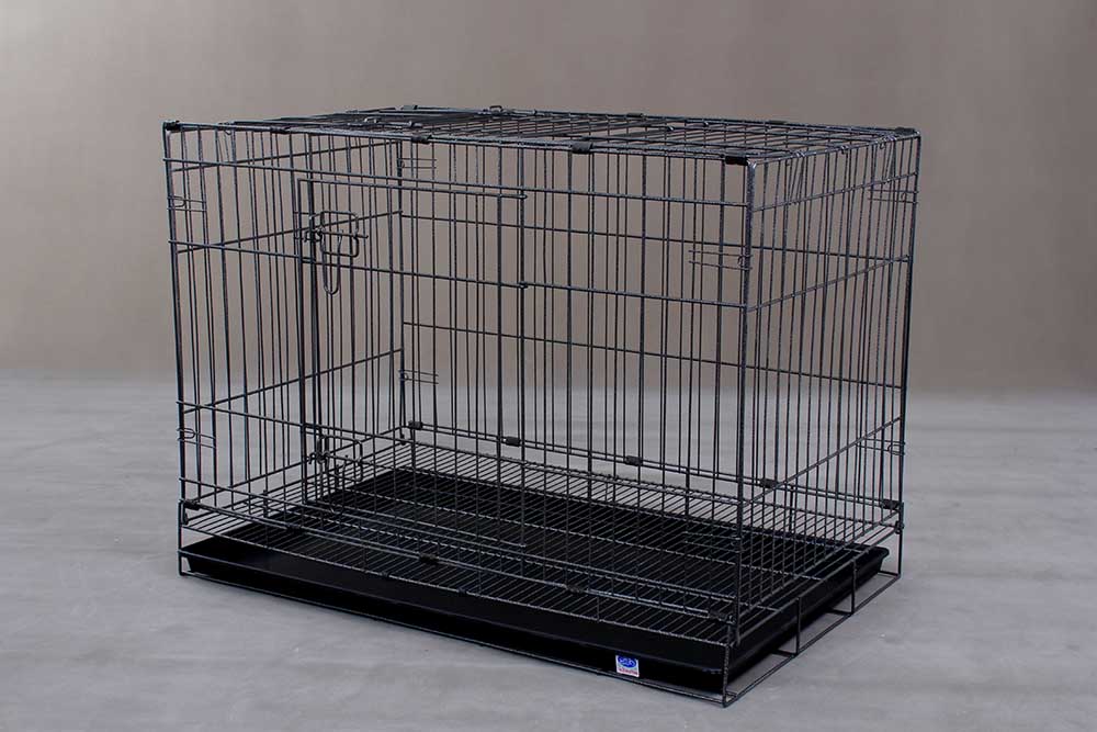 Collapsible Steel Dog Cage D306 with 2 Doors