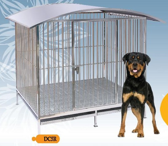 Fully Welded 304 Material Stainless Steel Dog Cage DC5R with Roof