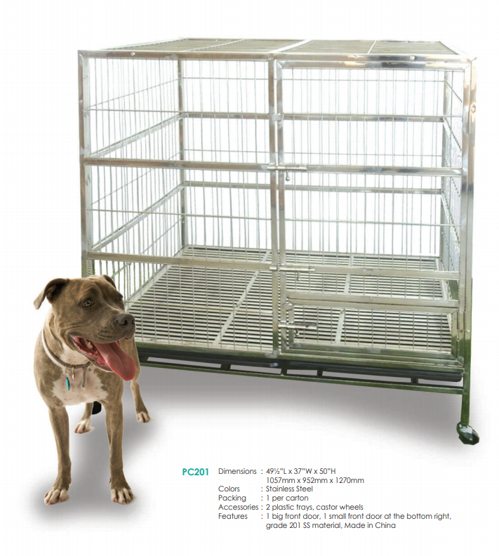 Stainless Steel Dog Cage PC201 201 Material