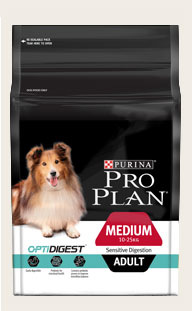 PURINA PROPLAN ADULT MEDIUM SENSITIVE DIGESTION WITH OPTIDIGEST 12 Kg