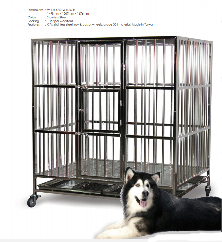 Stainless Steel Dog Cage SSC450 304 Materail